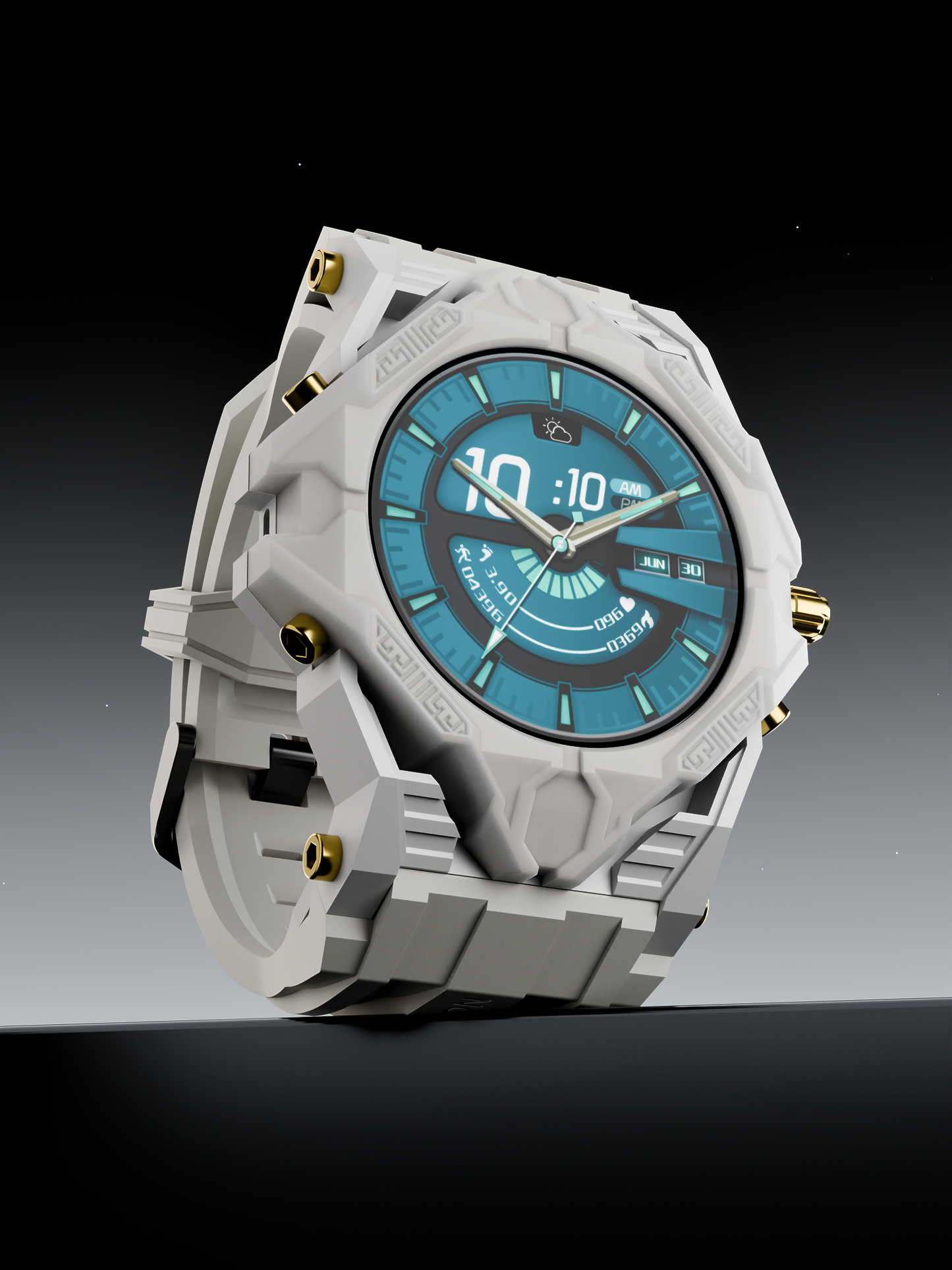 Novamos N3 Ceramic Case Smartwatch