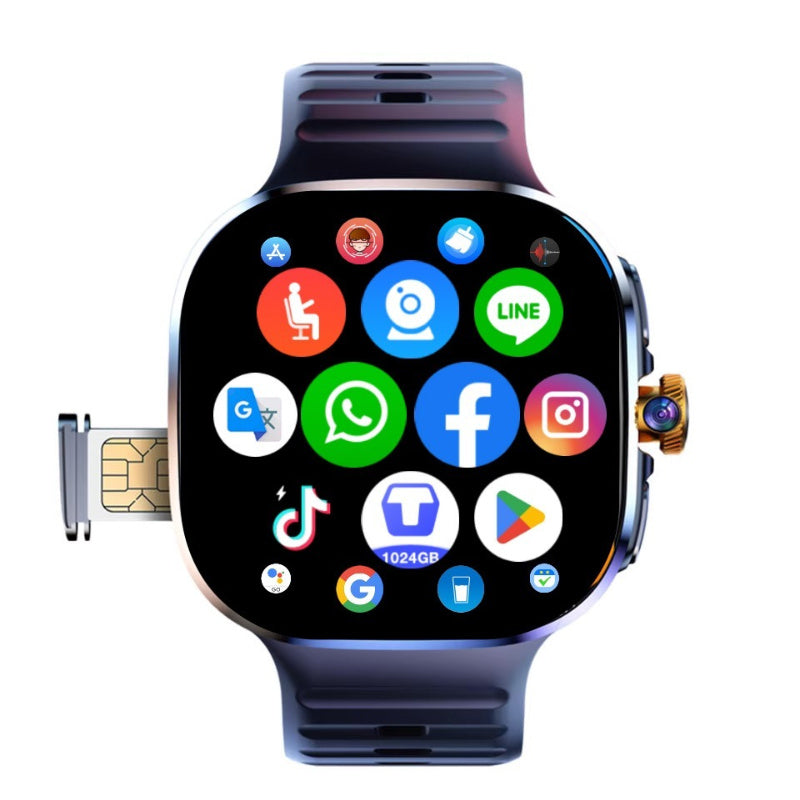 Novamos Ultra X 4G LTE Smartwatch with Built-in SIM Card