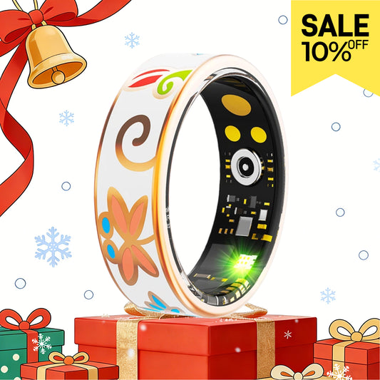 Novamos R2 Floral Enamels Art Smart Ring